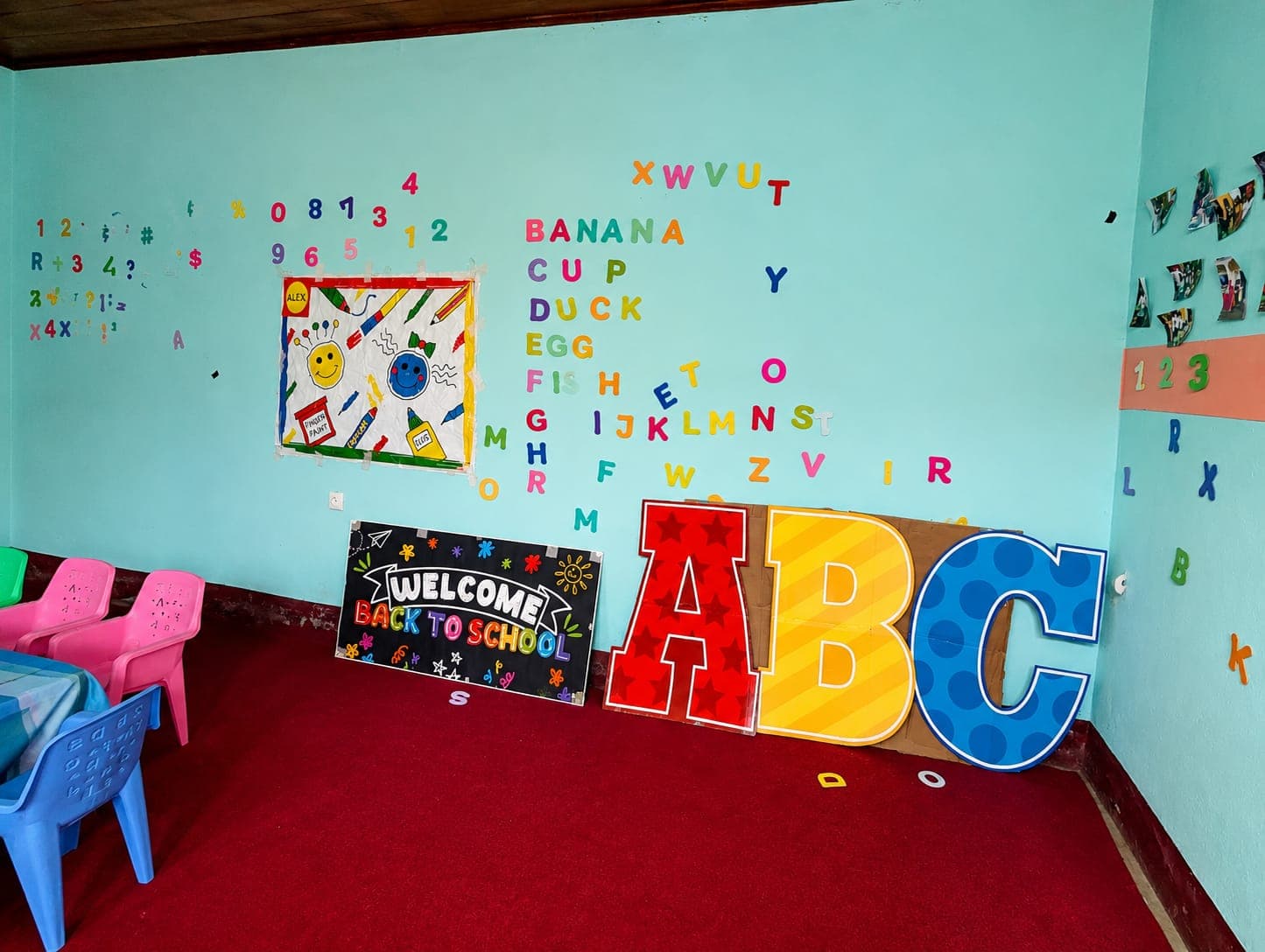 A colorful space for early learning