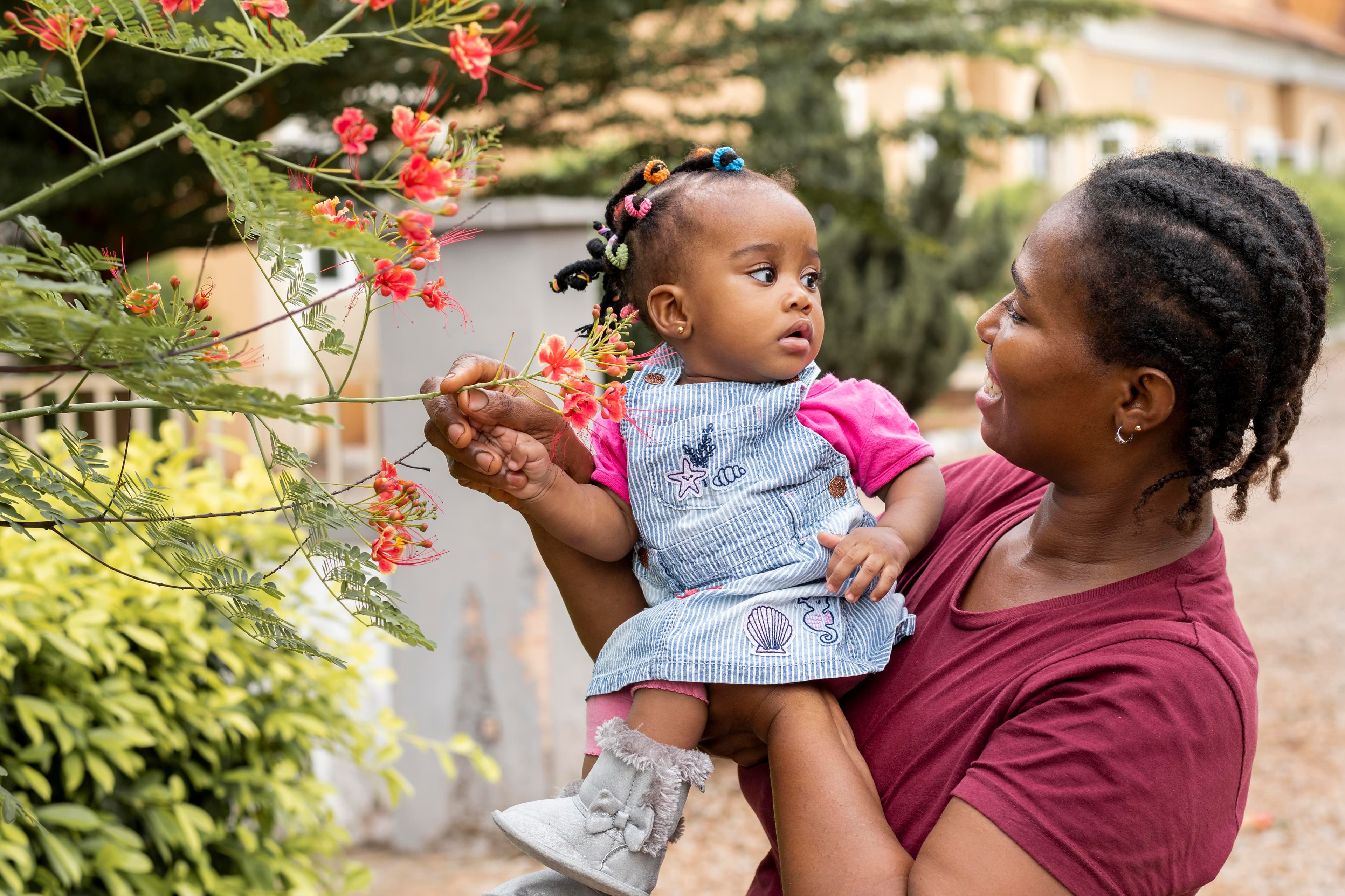 A mother and child supported by MCEHF