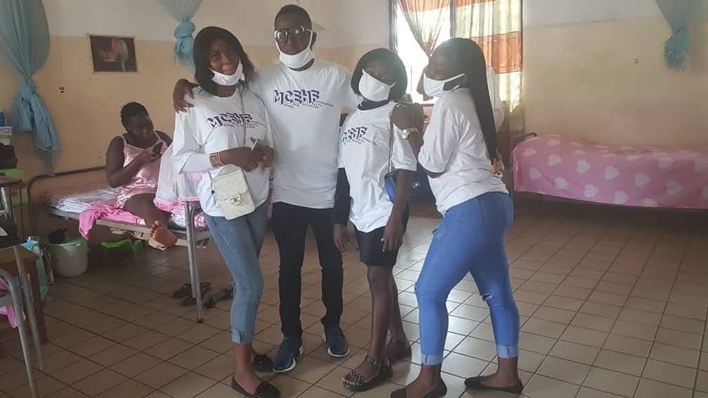 Nurse checking a child